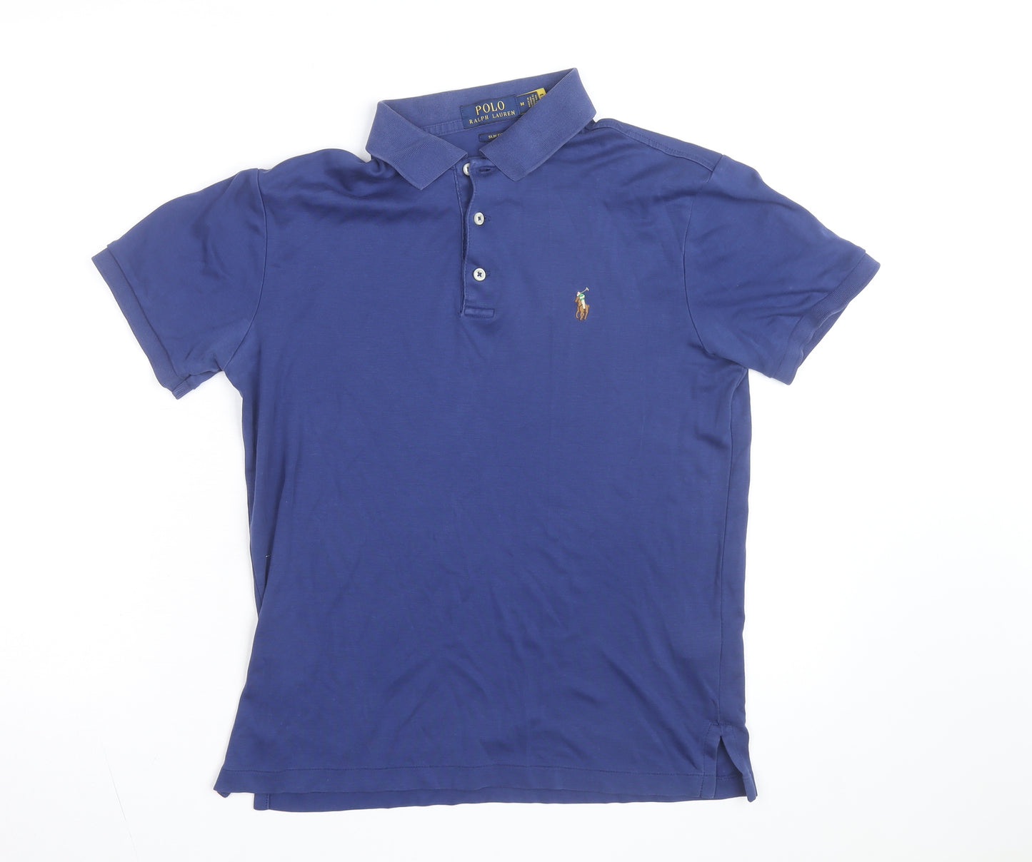 Ralph Lauren Men's Blue Slim Fit Polo Shirt M