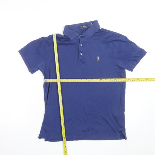 Ralph Lauren Men's Blue Slim Fit Polo Shirt M