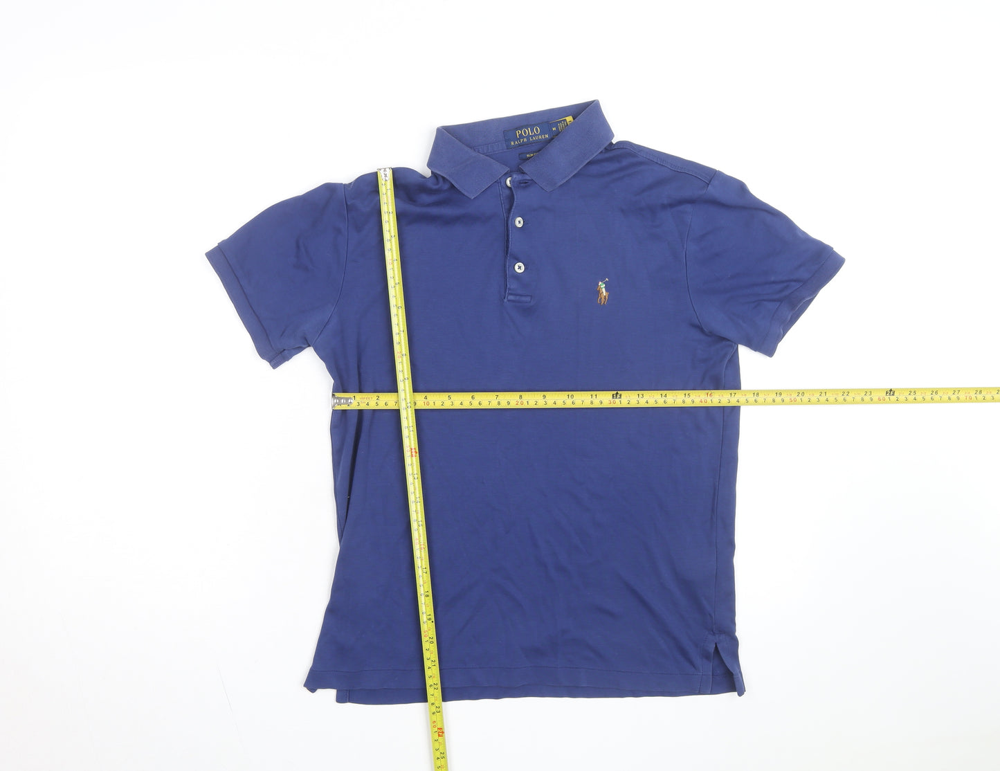 Ralph Lauren Men's Blue Slim Fit Polo Shirt M