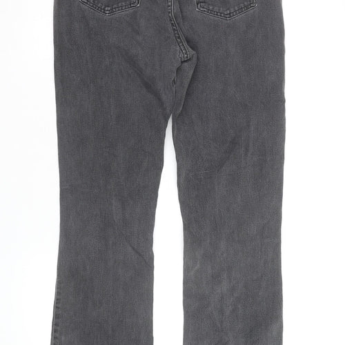 Lee Womens Grey Relaxed Bootcut Jeans Size 10 Long Denim