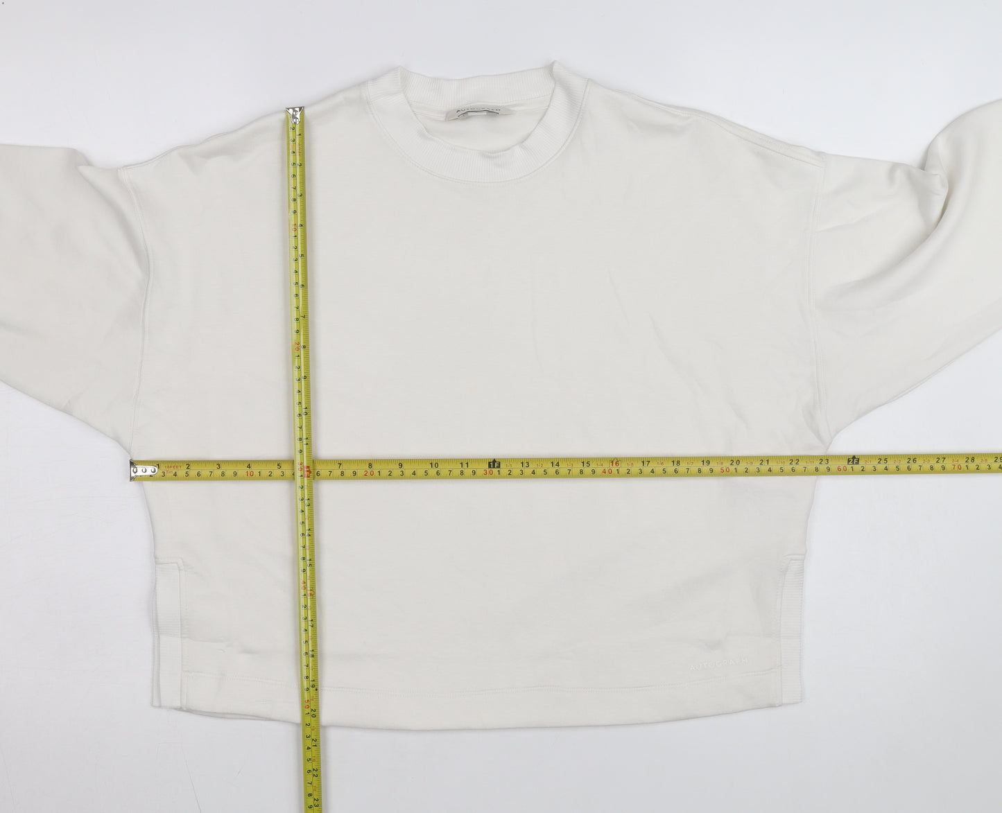 Marks and Spencer Autograph Women's Ivory Small Pullover Sweatshirt