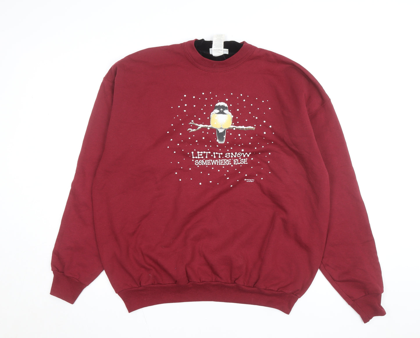 National Wildlife Federation Men's Red XL Pullover Sweatshirt Graphic
