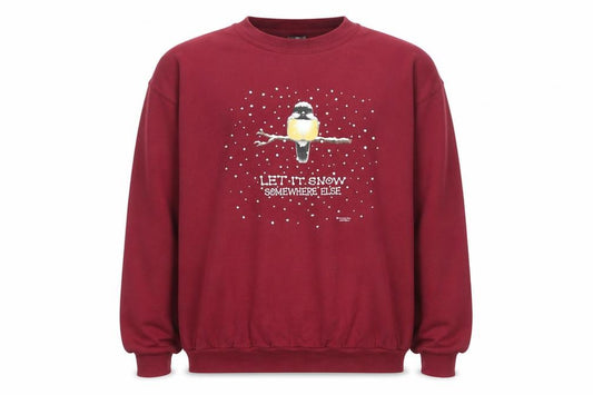 Front view of National Wildlife Federation Men's Red XL Pullover Sweatshirt Graphic