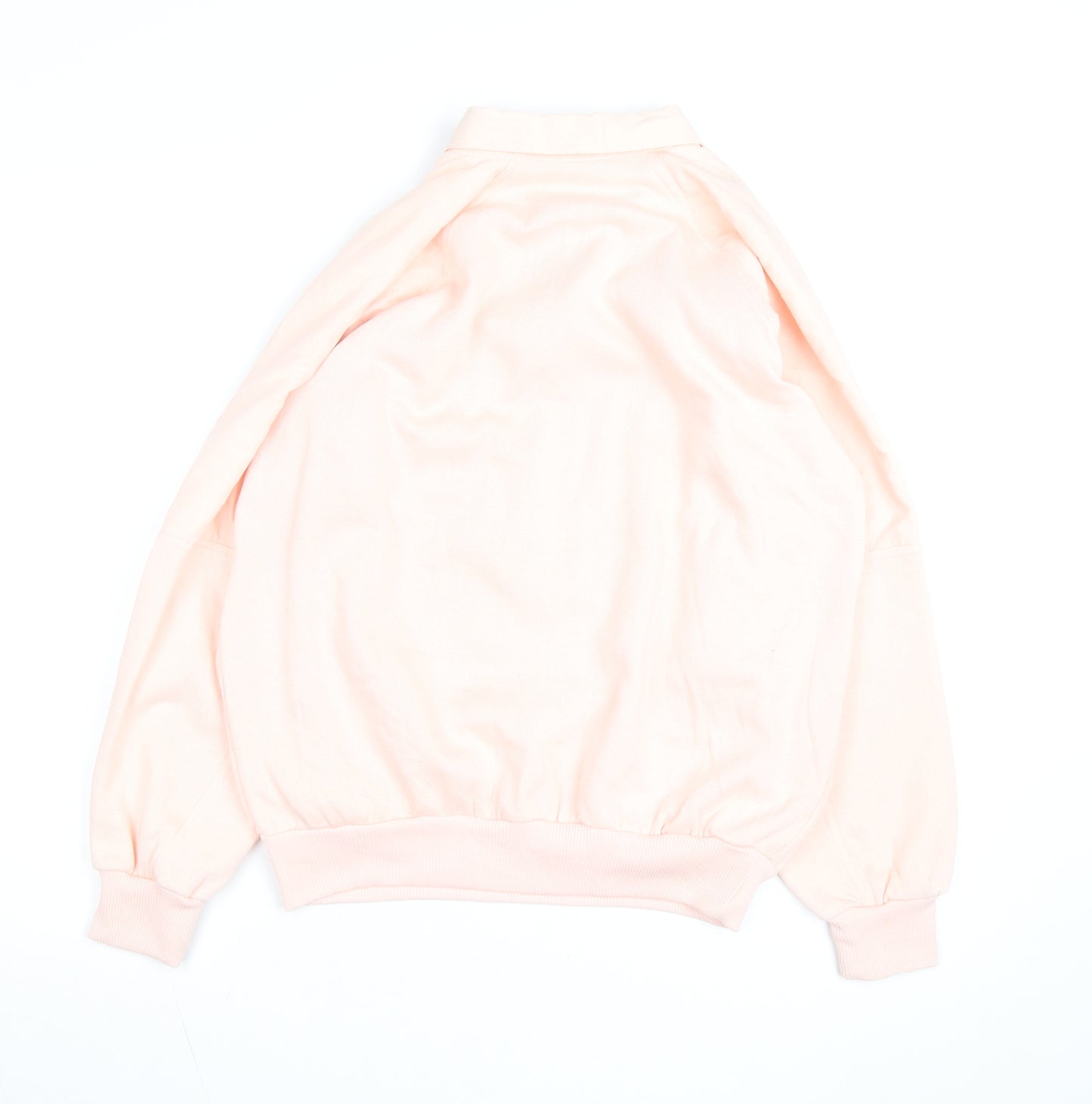 Lavon Womens Pink Collared Henley Knit Jumper Size S Vintage