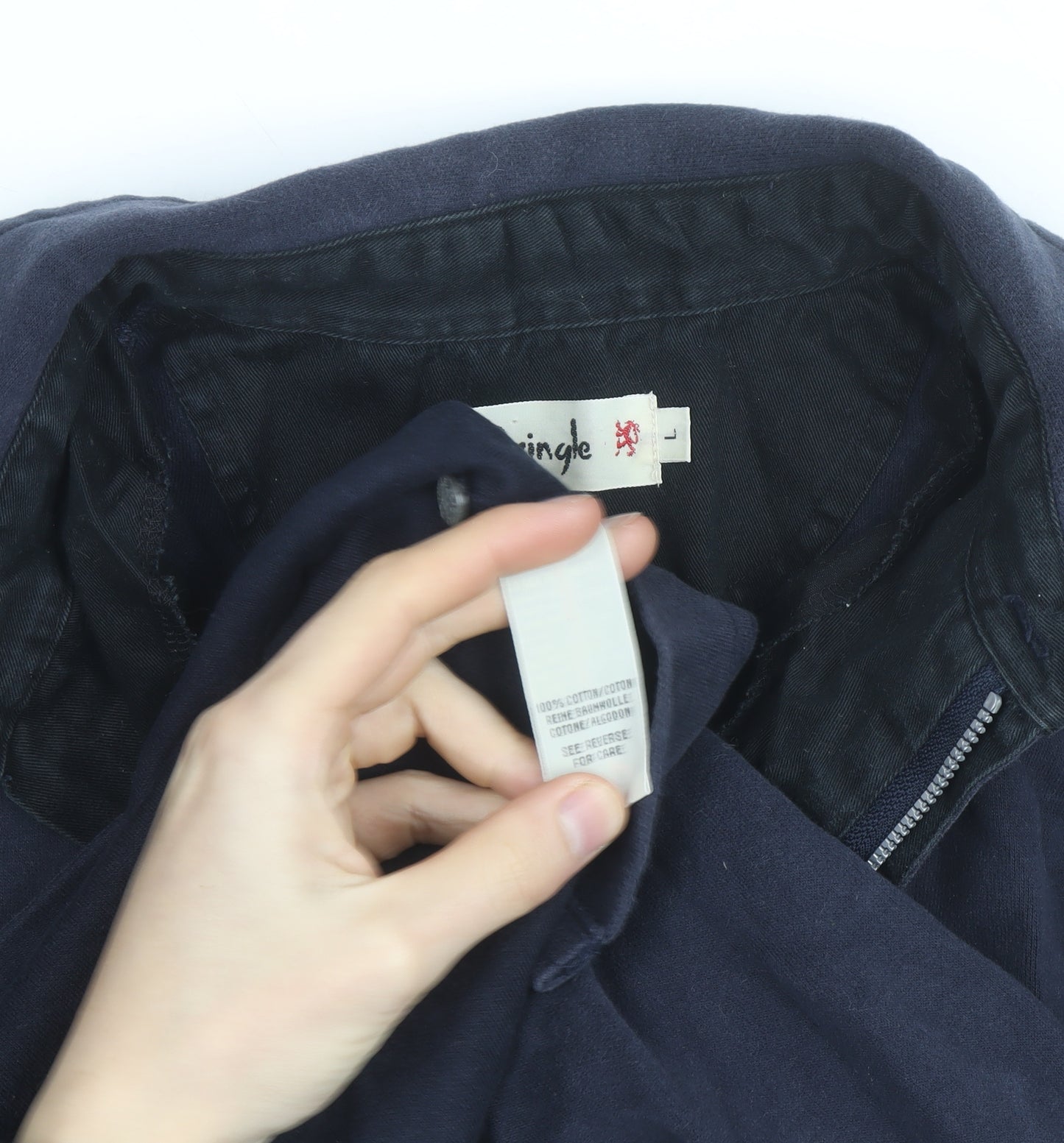 Pringle Men's Blue Cotton Half Zip Basic Jacket Size L