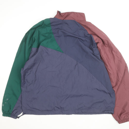 Adidas Mens Multicoloured L Windbreaker Jacket Retro Sporty Style