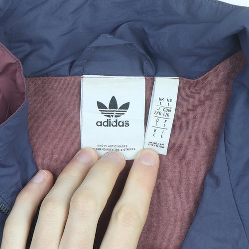 Adidas Mens Multicoloured L Windbreaker Jacket Retro Sporty Style