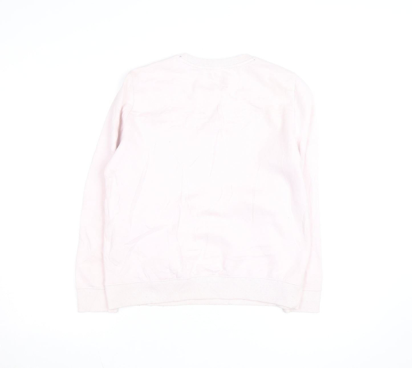 Tommy Hilfiger Women's Pink Crew Neck Long Sleeve Pullover Sweatshirt Size S