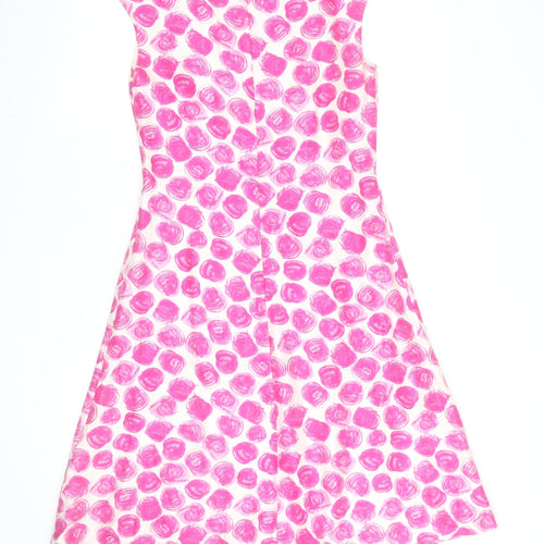 L.K. Bennett Women’s Pink Silk A-Line Sleeveless Dress Size 8