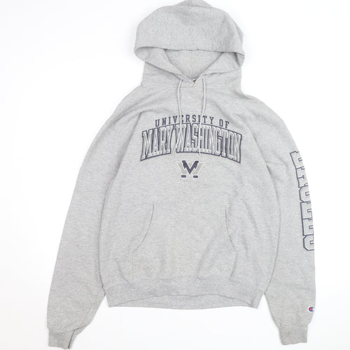 Champion Men's Grey University Pullover Hoodie Size M Regular Fit