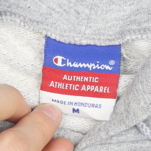 Champion Men's Grey University Pullover Hoodie Size M Regular Fit