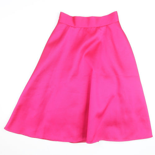 Coast Women’s Hot Pink A-Line Satin Skirt Size 6 Formal Party