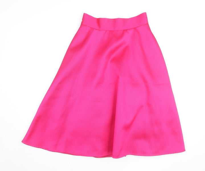Coast Women’s Hot Pink A-Line Satin Skirt Size 6 Formal Party