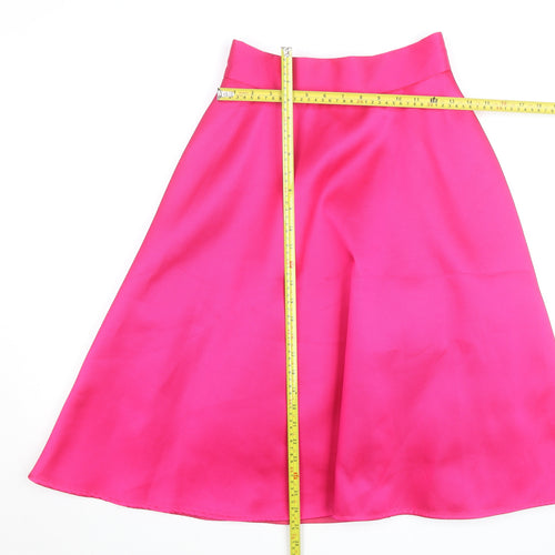 Coast Women’s Hot Pink A-Line Satin Skirt Size 6 Formal Party