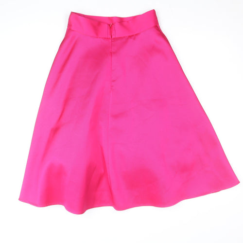 Coast Women’s Hot Pink A-Line Satin Skirt Size 6 Formal Party