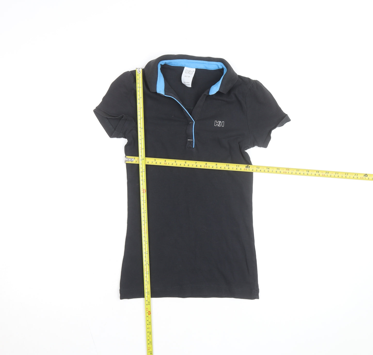 Helly Hansen Women's Black XS Polo Shirt Short Sleeve Cotton Stretch
