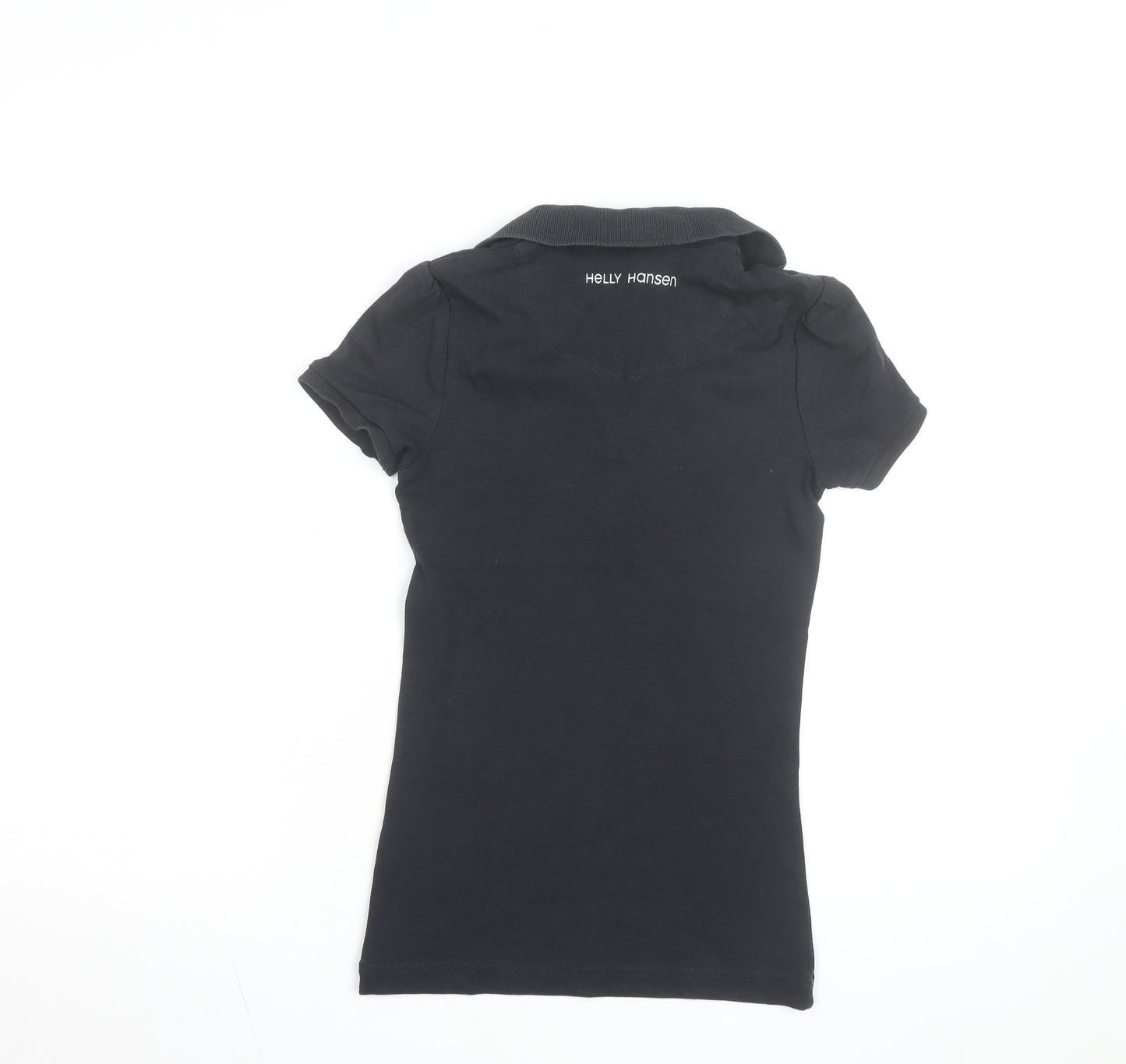 Helly Hansen Women's Black XS Polo Shirt Short Sleeve Cotton Stretch