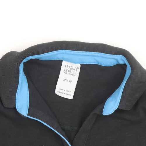 Helly Hansen Women's Black XS Polo Shirt Short Sleeve Cotton Stretch