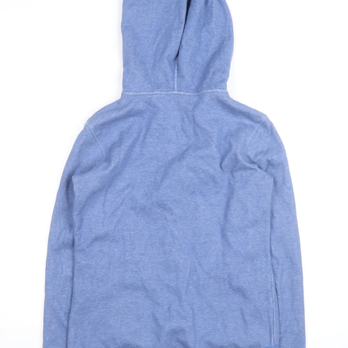 Marks and Spencer Women's Blue Hooded Fleece Activewear Jacket UK 10