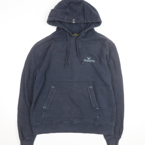 Gandys Navy Blue Womens Small Pullover Hoodie with Graphic Print
