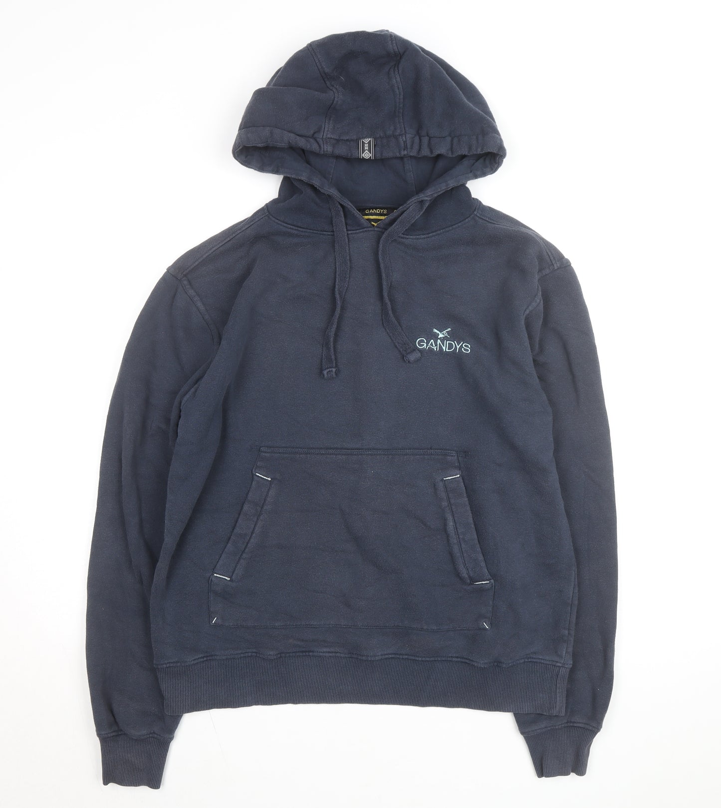 Gandys Navy Blue Womens Small Pullover Hoodie with Graphic Print