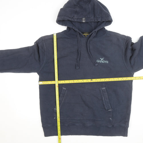 Gandys Navy Blue Womens Small Pullover Hoodie with Graphic Print