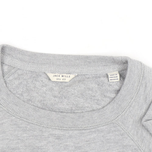 Jack Wills Grey Crew Neck Regular Fit Sweatshirt XS Unisex