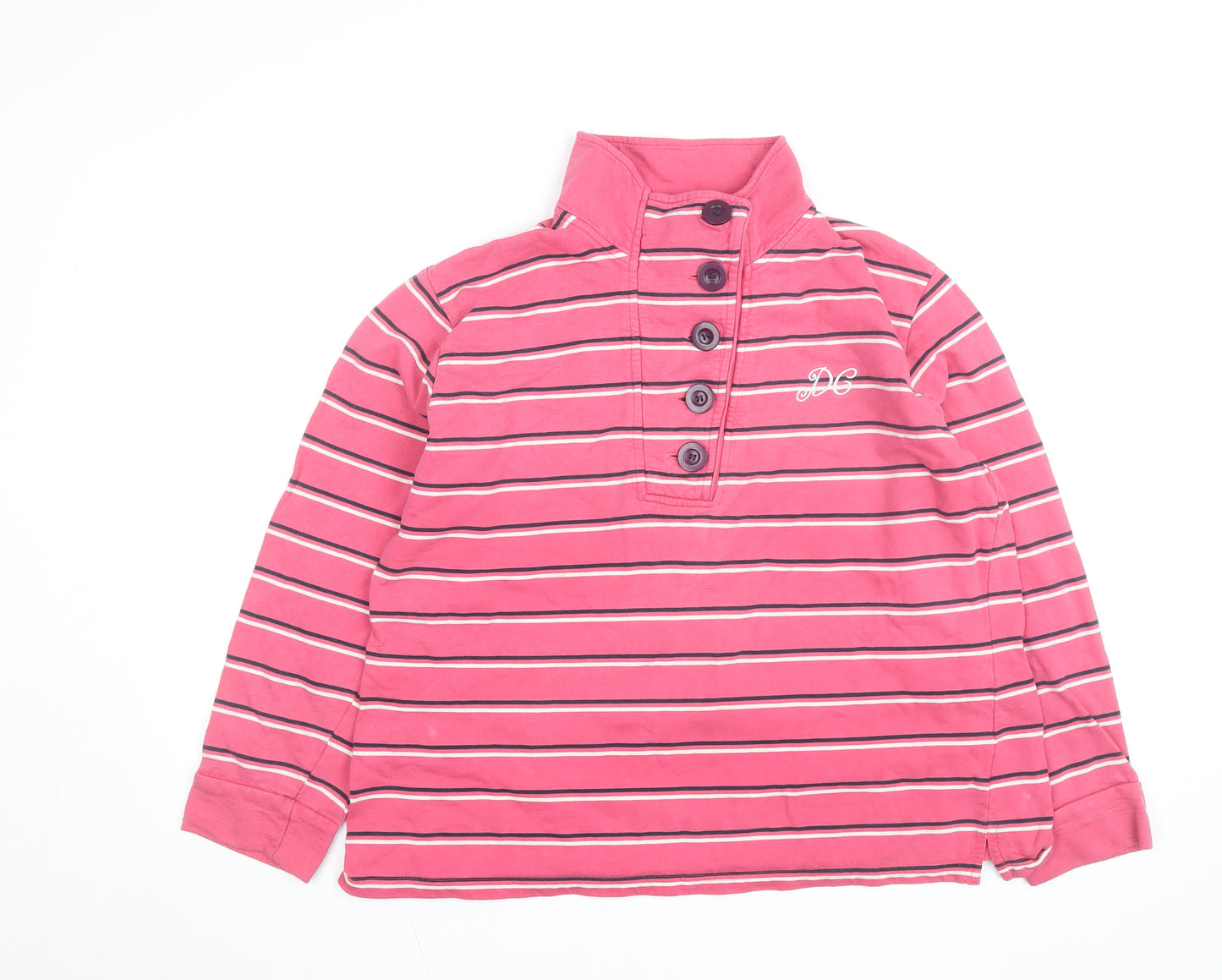 Dales Collection Women's Pink Striped Long Sleeve Button-Up Size 18