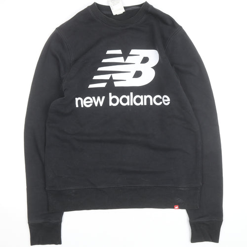 New Balance Men's Black Crew Neck Pullover Sweatshirt Medium
