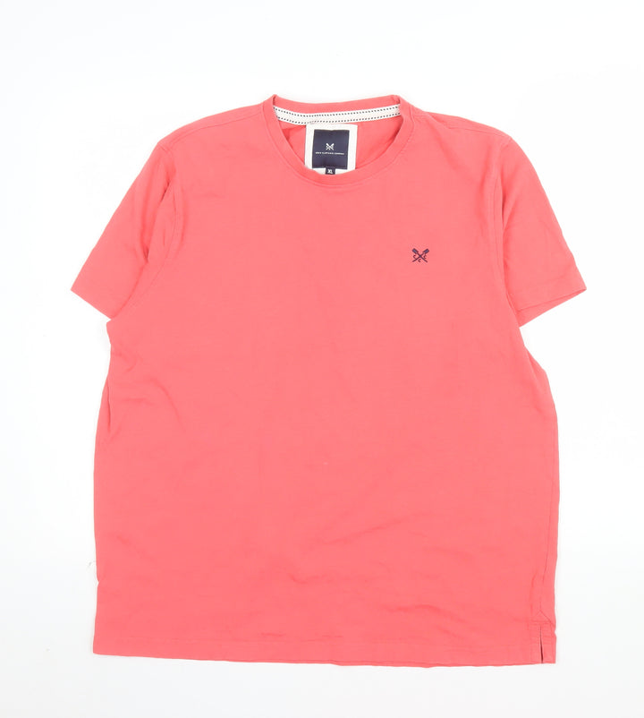 Crew Clothing Company Men's Coral XL Cotton Crew Neck T-Shirt