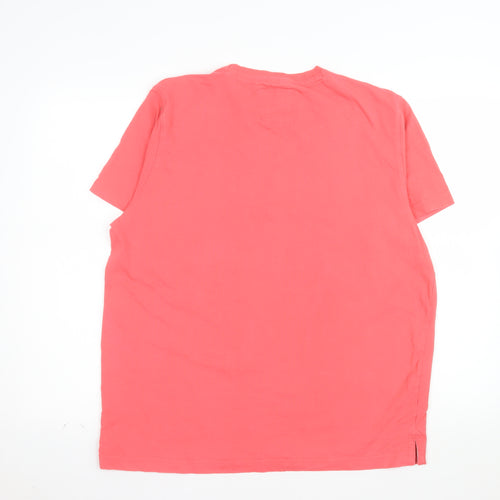 Crew Clothing Company Men's Coral XL Cotton Crew Neck T-Shirt
