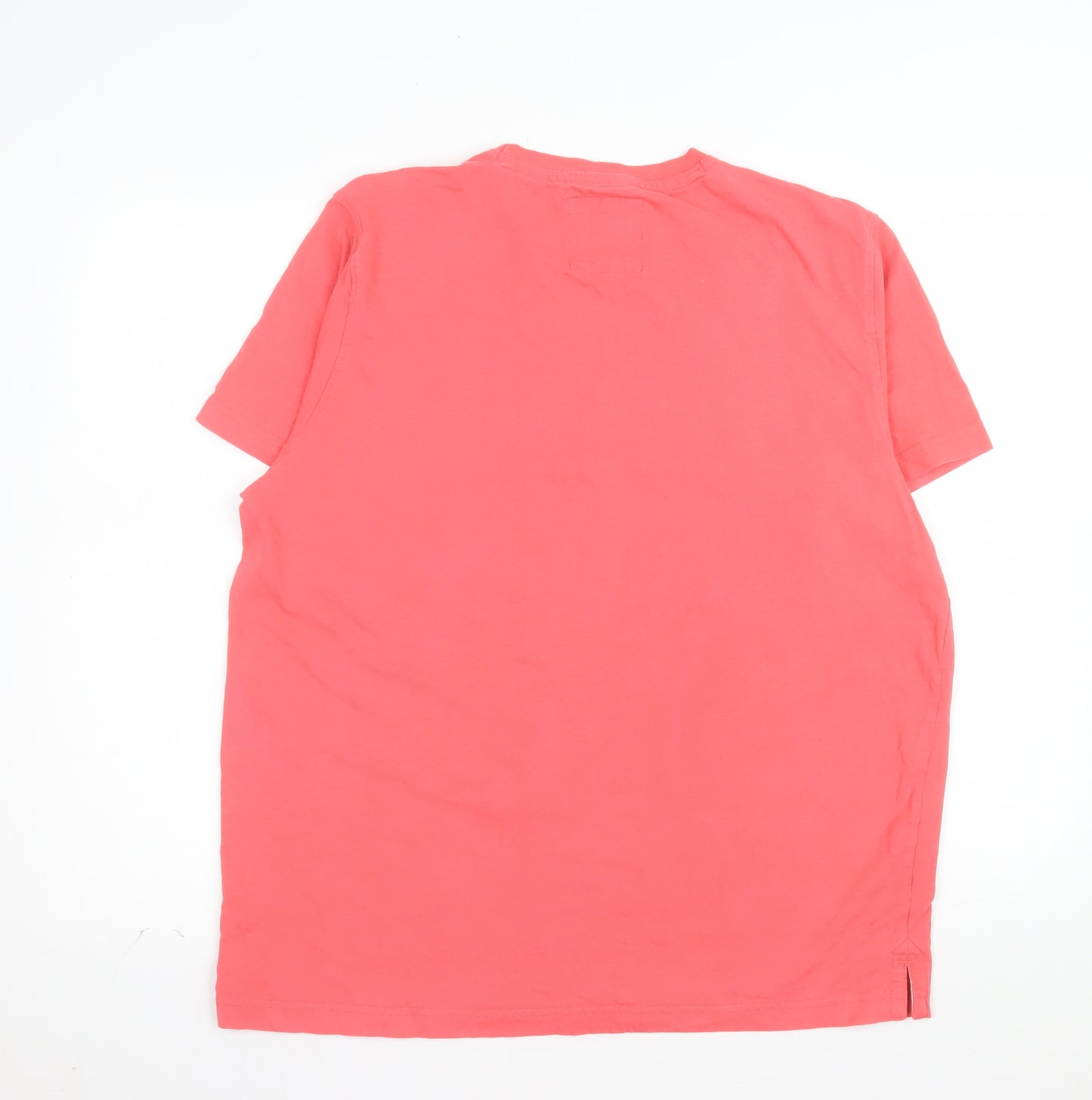 Crew Clothing Company Men's Coral XL Cotton Crew Neck T-Shirt