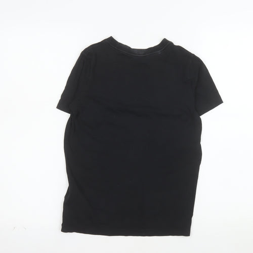 Nike Boys Black Short Sleeve Crew Neck Football Graphic T-Shirt 10-12 Years