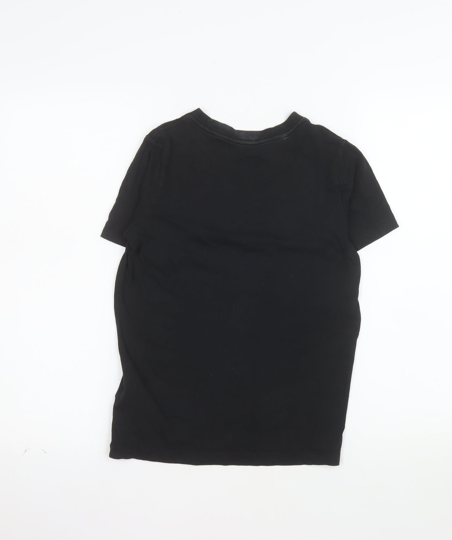 Nike Boys Black Short Sleeve Crew Neck Football Graphic T-Shirt 10-12 Years