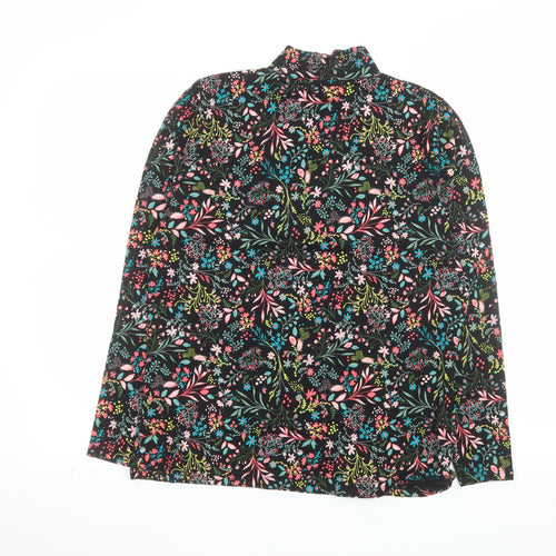 Marks and Spencer Women's Multicoloured Floral Long Sleeve T-Shirt Size 16