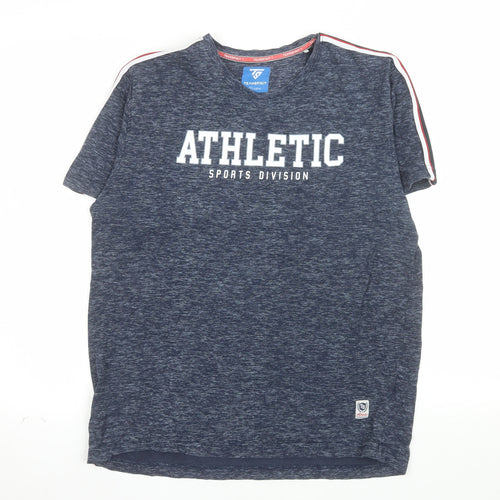 TeamSpirit Men's Blue Athletic Sports Division T-Shirt Size L