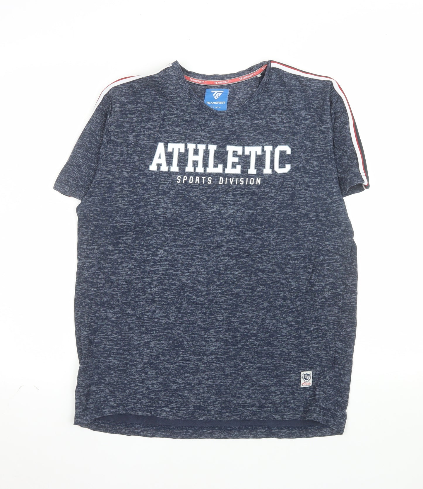 TeamSpirit Men's Blue Athletic Sports Division T-Shirt Size L
