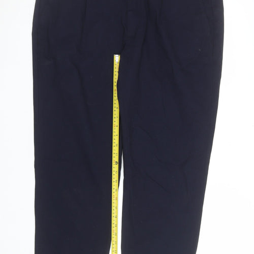 Marks and Spencer Men’s Black Chino Trousers 42W 29L Regular Fit