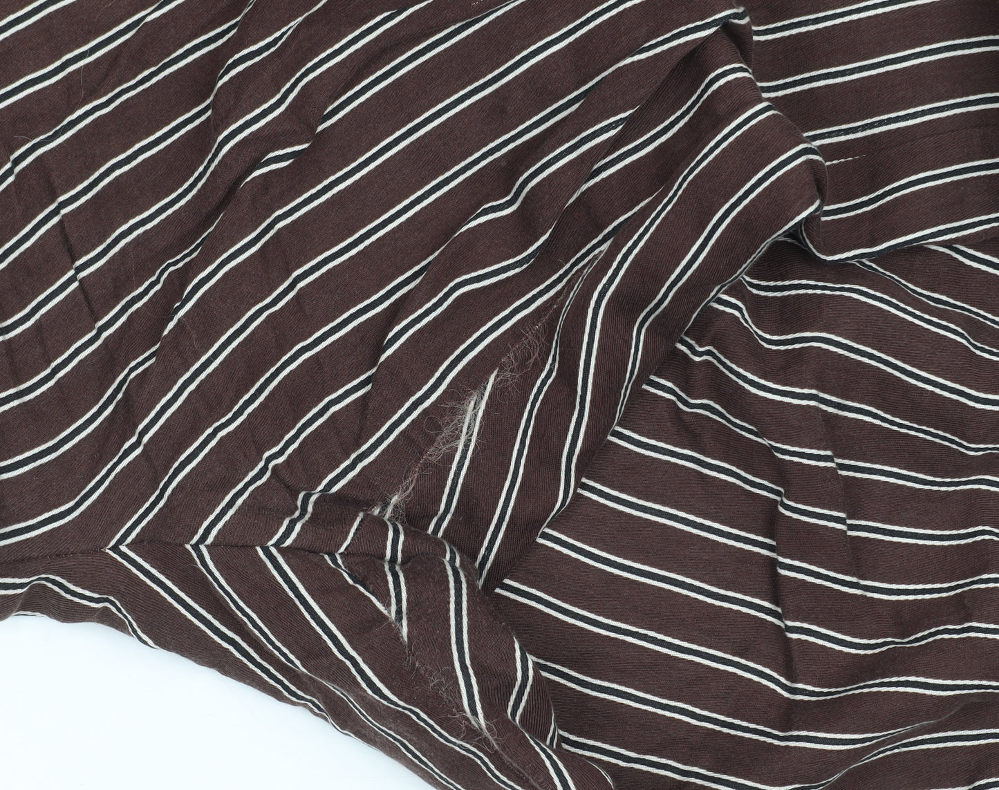 Marks and Spencer Women’s Brown Striped Cropped Trousers Size 14