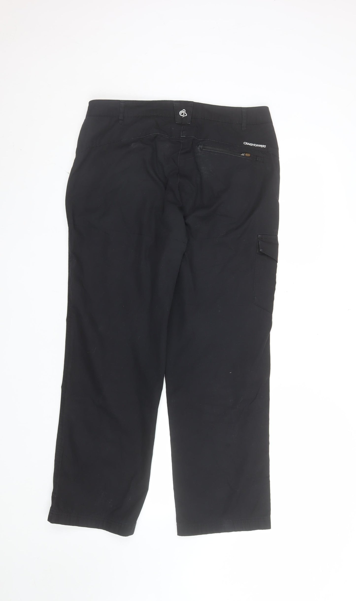 Craghoppers Women's Black Cargo Trousers Size 12 Regular Fit Outdoor Wear