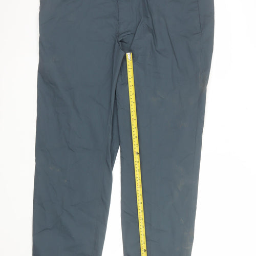 Marks and Spencer Autograph Mens Blue Regular Fit Chino Trousers 40/29