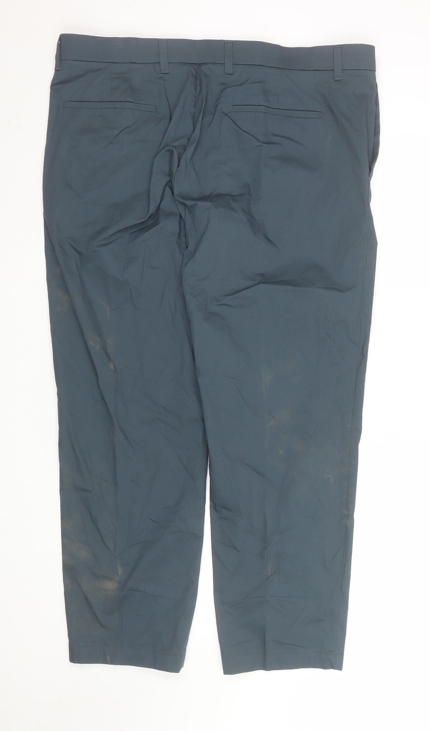 Marks and Spencer Autograph Mens Blue Regular Fit Chino Trousers 40/29