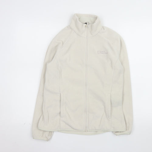 Jack Wolfskin Womens Ivory Fleece Full Zip Jacket Size 8/10