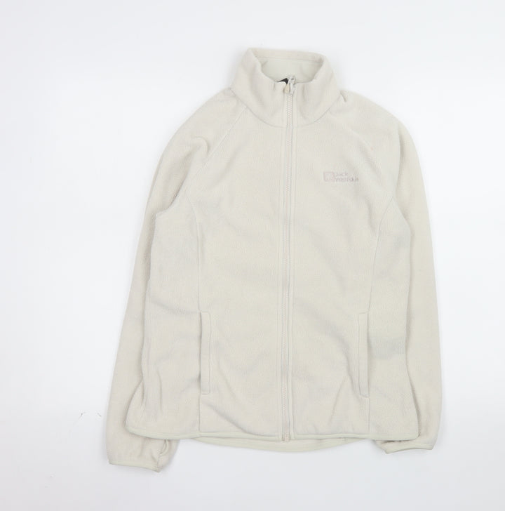 Jack Wolfskin Womens Ivory Fleece Full Zip Jacket Size 8/10