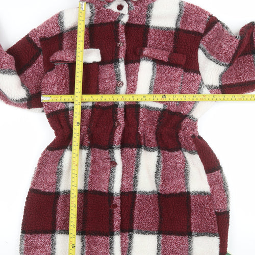 Halara Women’s Multicoloured Checked Fleece Shacket XS