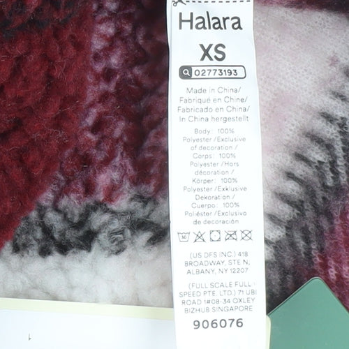 Halara Women’s Multicoloured Checked Fleece Shacket XS