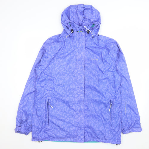 Regatta Women's Purple Waterproof Hooded Rain Jacket UK 16