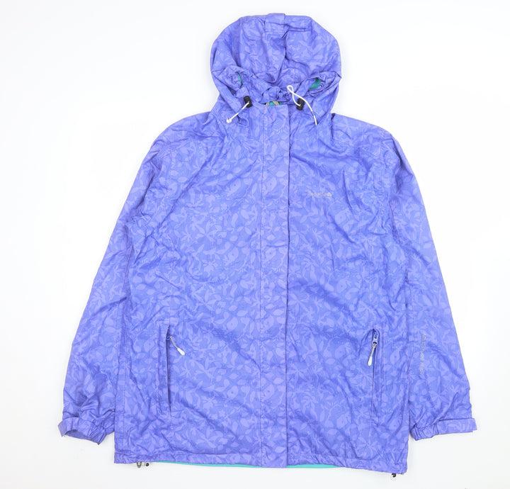 Regatta Women's Purple Waterproof Hooded Rain Jacket UK 16