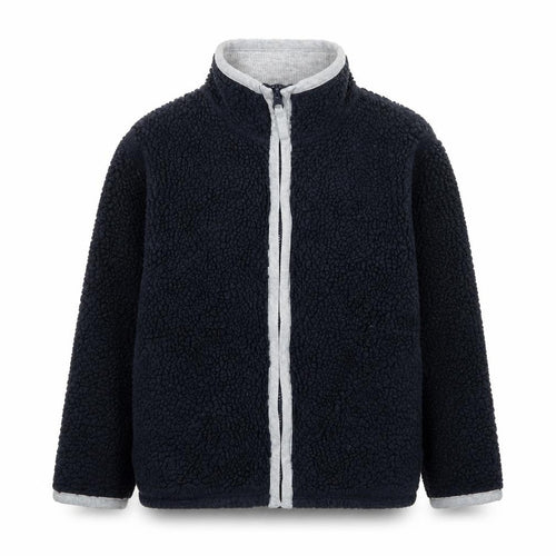 Mini Boden Boys Blue Fleece Lined Zip Jacket 5-6 Years