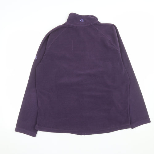 Craghoppers Womens Purple Fleece Jacket Size 14 Full Zip Outdoor Warm Layer